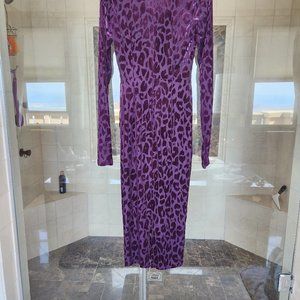 Sheer designer leopard print day or evening